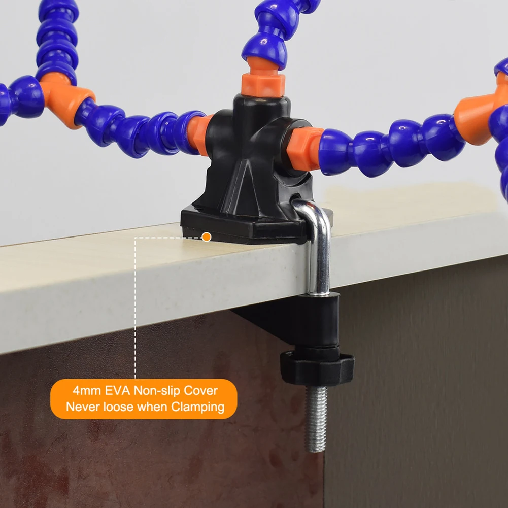 Welding Helping Hand 3X Magnifier with LED Light Helping Hands Soldering Adjustable Clamp for Electronics Repaire/ Soldering/DIY