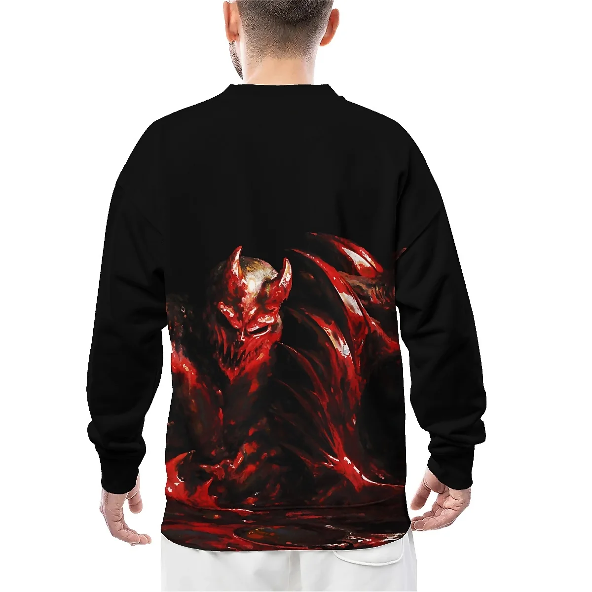 LIASOSO 3D Printed Slaughter To Prevail Sweatshirt Iconic Deathcore Long Sleeve Round Neck Harajuku Top for Men & Women Style