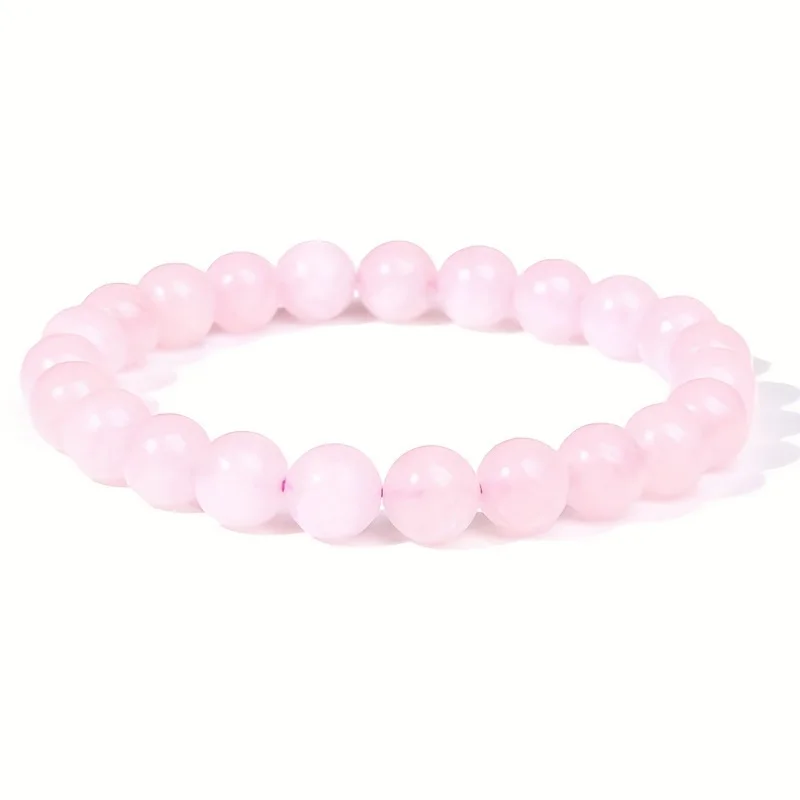 mm Healing Stone Beaded Bracelets for Women Men Semi-Precious Gemstones Elastic Rope Bracelets Crystal Beaded Bracelet Unisex