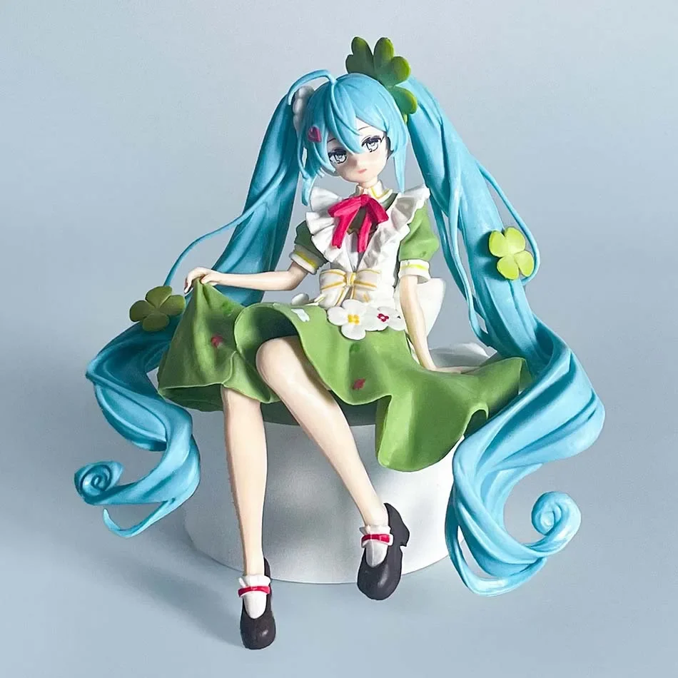 Anime Furyu Noodle Stopper VOCALOID Hatsune Miku Flower Fairy Clover PVC Figurka Model Zabawka Prezent Świąteczny Dostępna Od Ręki