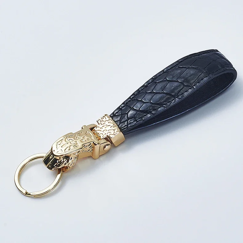 Luxury Key Chain Men Women Leather Car Keychain Leopard for Key Rings Holder Bag Pendant Male Xmas Accessories Gift Dropshipping