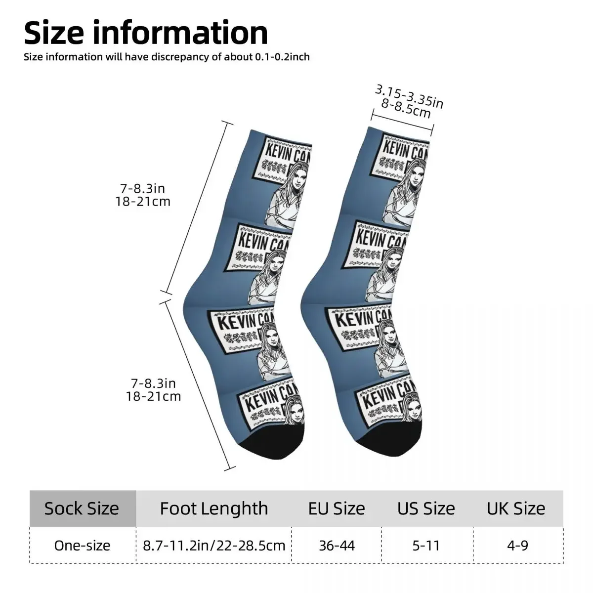جوارب Kevin Can Socks Harajuku الممتصة للعرق، جوارب طويلة لجميع المواسم، هدية عيد ميلاد للجنسين