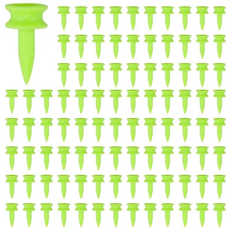 A89E-Step Down Golf Tees 0.86 Inch 500 Count Plastic Golf Castle Small Tees(Green)