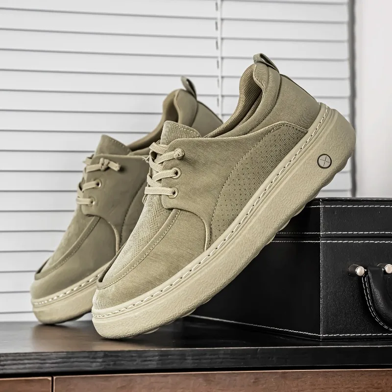 

Four Seasons Wear-resistant Lace Up Men's Footwear 2025 Summer New Mens Casual Shoes Fashionable Comfortable Breathable Sneakers