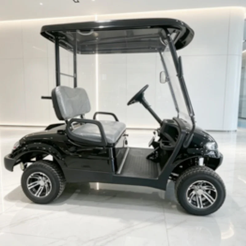 Factory Electric Golf Cart Club Lithium Battery Off-Road Beach Cart With 12-Inch Off-Road Tires Side Mirror With Turning Light