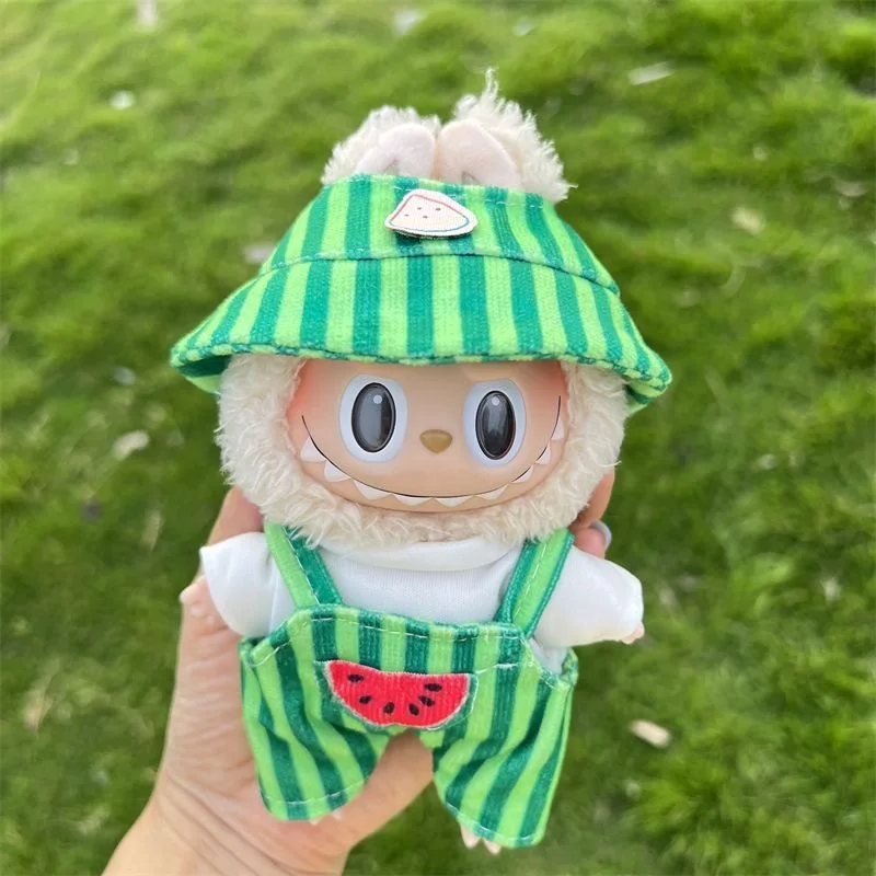

Only Clothes First/Second Generation Labubu Clothes Pendant Labubu Sitting Party Dress Summer Watermelon Dress (NO DOLL)
