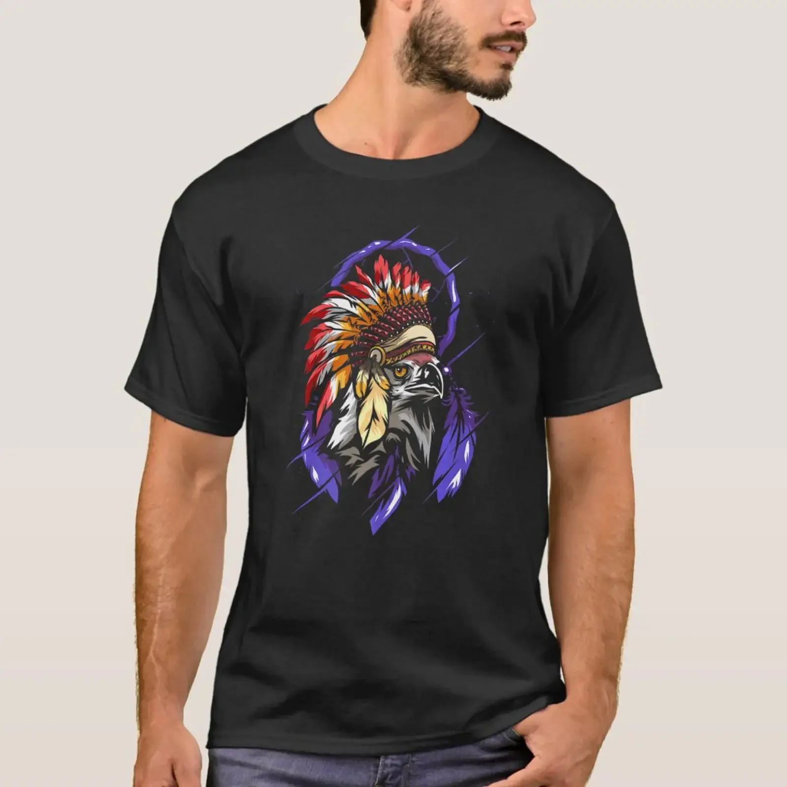 Eagle Spirit Animal Totem Indigenous Native Americ T Shirt vintage Washed Comfortable designer clothes Breathable Soft Stylish