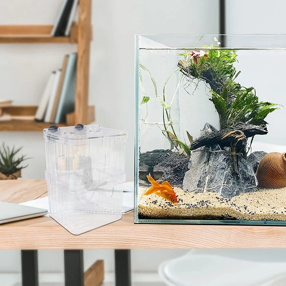 

3 Pcs Fish Incubator Aquarium Isolation Case Small Nesting Cage for Breeding Tanks Guppies