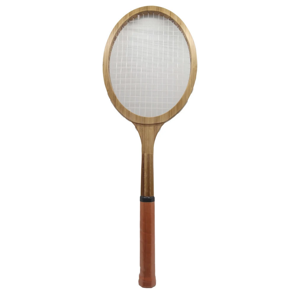 레트로 나무 테니스 라켓 장식품 이미지