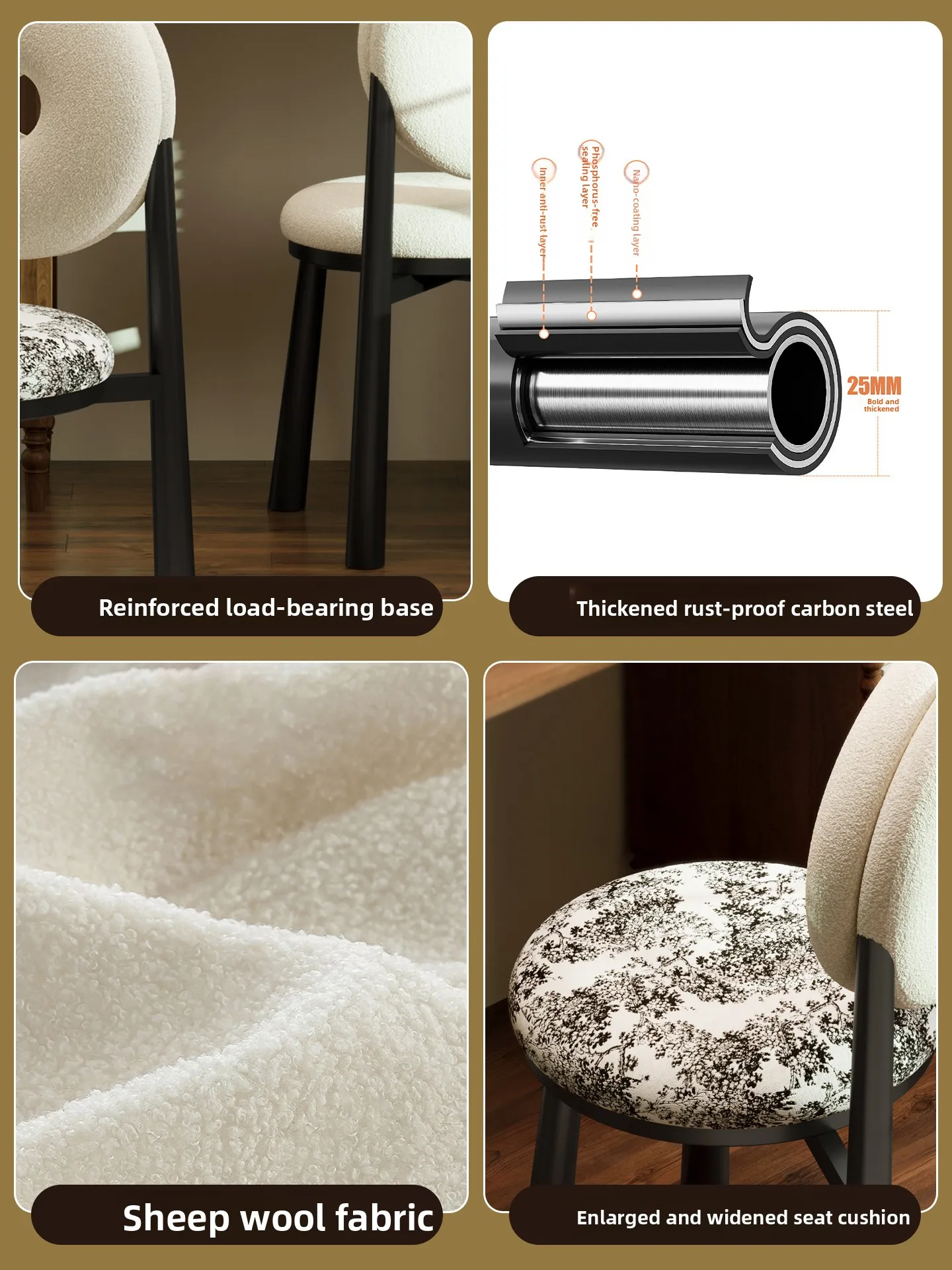 Internet celebrity makeup chair, girls bedroom cloakroom makeup stool