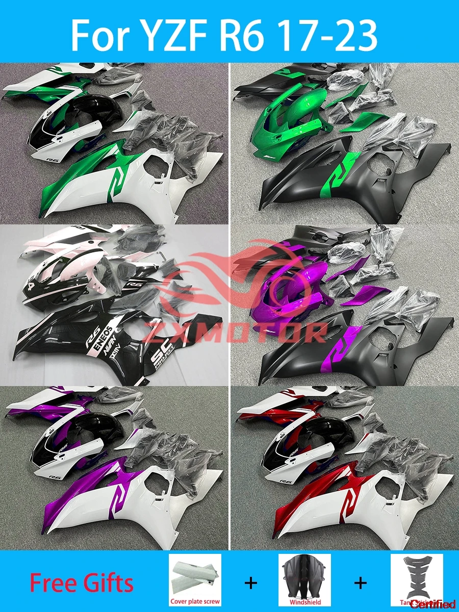 

Complete Set Fairings YZFR6 17 18 19 20 21 22 23 Aftermarket Prime Fairing Kit Bodywork Panel for YAMAHA YZF R6 2017-2023