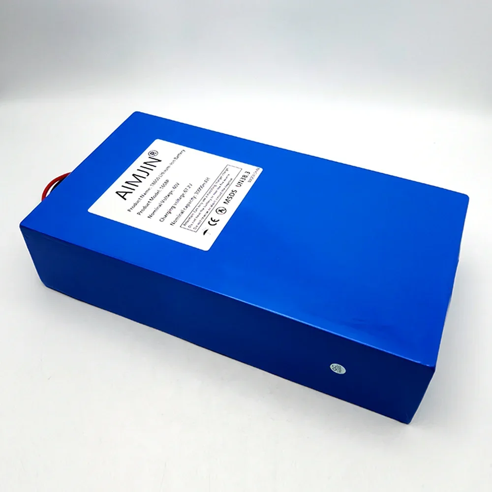 حزمة بطارية ليثيوم أيون عالية الطاقة 60 فولت، 30 مللي أمبير، بطارية 16S8P 3000 وات مع BMS مدمج #6