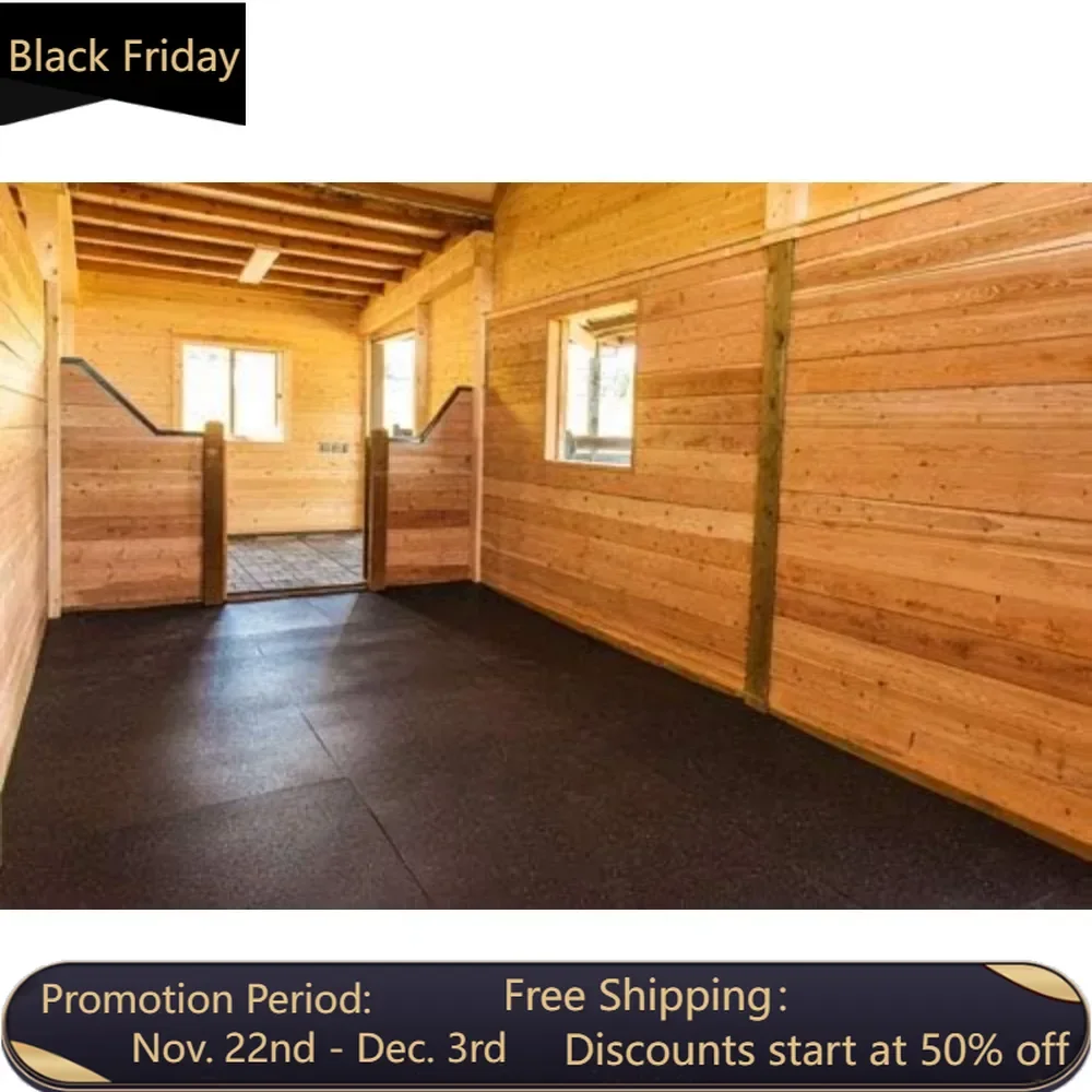 Horse/Stable Mats - Heavy Duty Stall Mats - Thick, Durable Rubber Flooring Solid