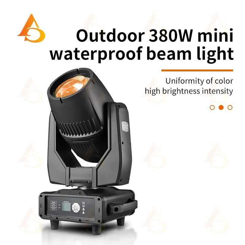 aicpose 380W Mini LED Waterproof Moving Head Light IP65 Colorful Rainbow Effect for Outdoor Performance Stage Atomization