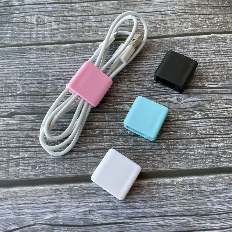 4PCS Universal Cable Wire Storage Clip Desk Tidy Organizer Cable Winder Portable Wired Earphone Data Cord Storage Buckle Clip