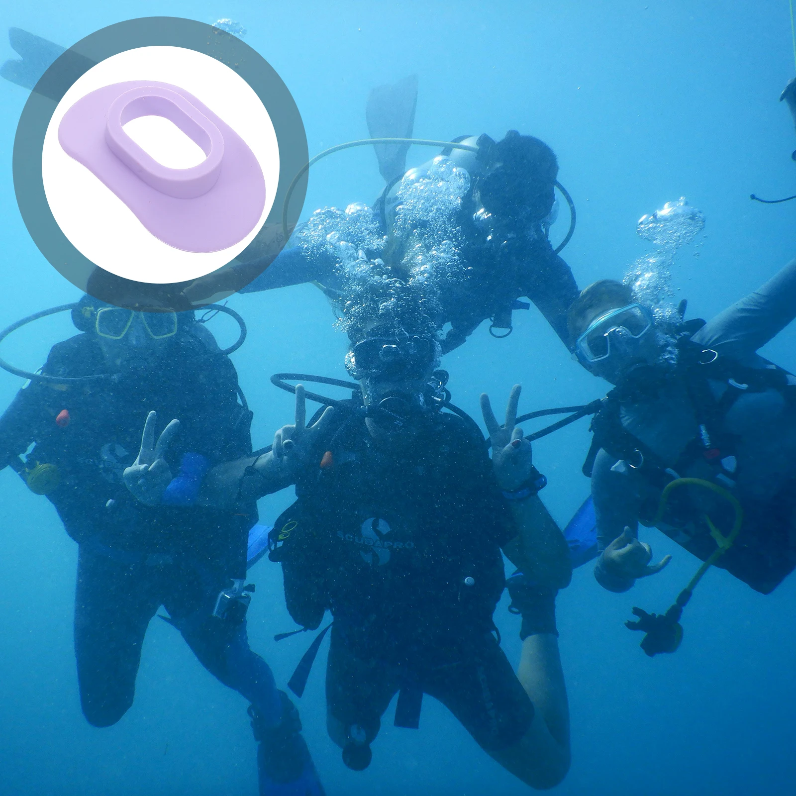 

2 Pcs Diving Breathing Regulator Mouthpiece Protector Lip Guard Cover Lavender Protection