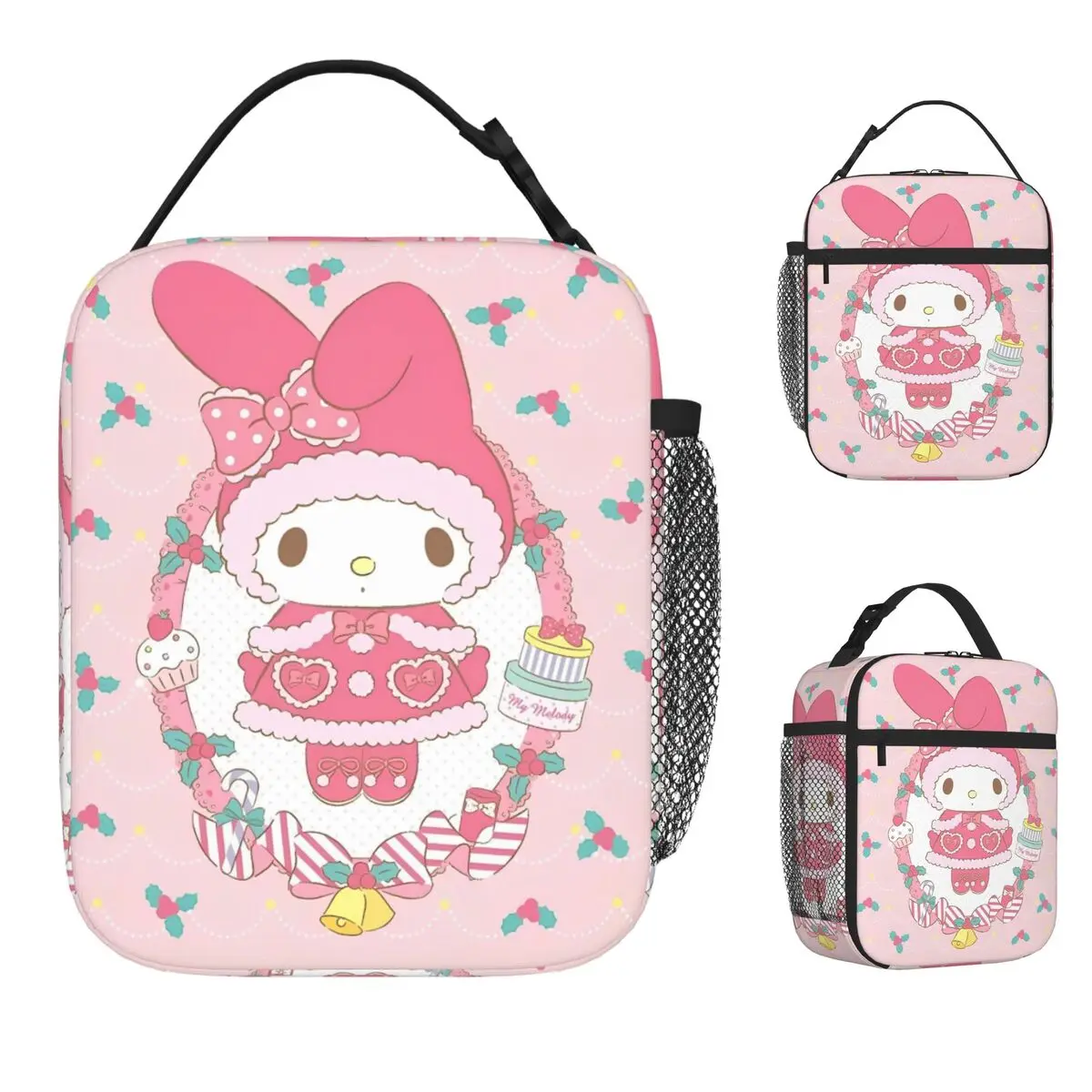 my-melody-bonito-dos-desenhos-animados-kawaii-isolado-almoco-saco-para-ao-ar-livre-anime-japones-caixa-de-comida-reutilizavel-refrigerador-termico-lancheiras