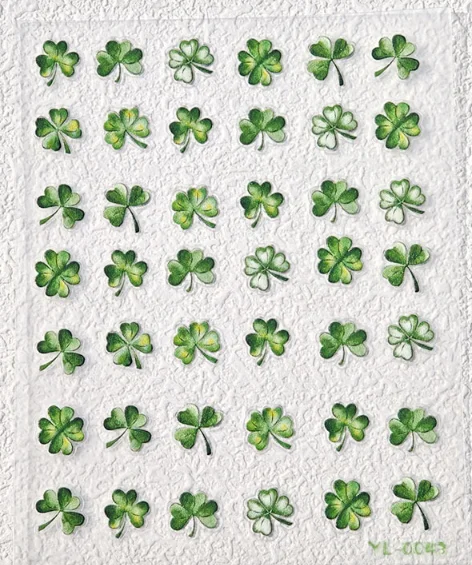 Mini Four Leaf Clover Stickers Set Waterproof Cute Kpop DIY Toploader Scrapbooking Phone Decal Stationery Decor