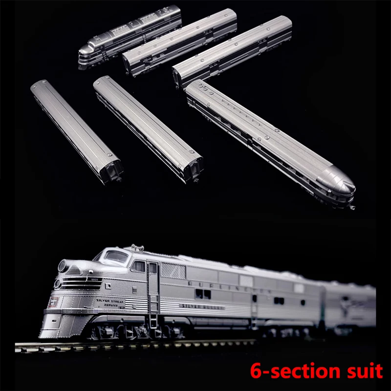 6 Sections KATO Train Model 1/150N Scale Rail Car 106-090 E5A Silver Line Bus Boy Gift Collection Model Toy