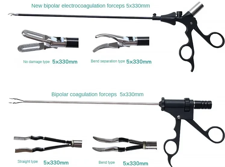 

Laparoscopic instruments bipolar electric coagulation forceps insulated tissue separation hundred-gram forceps