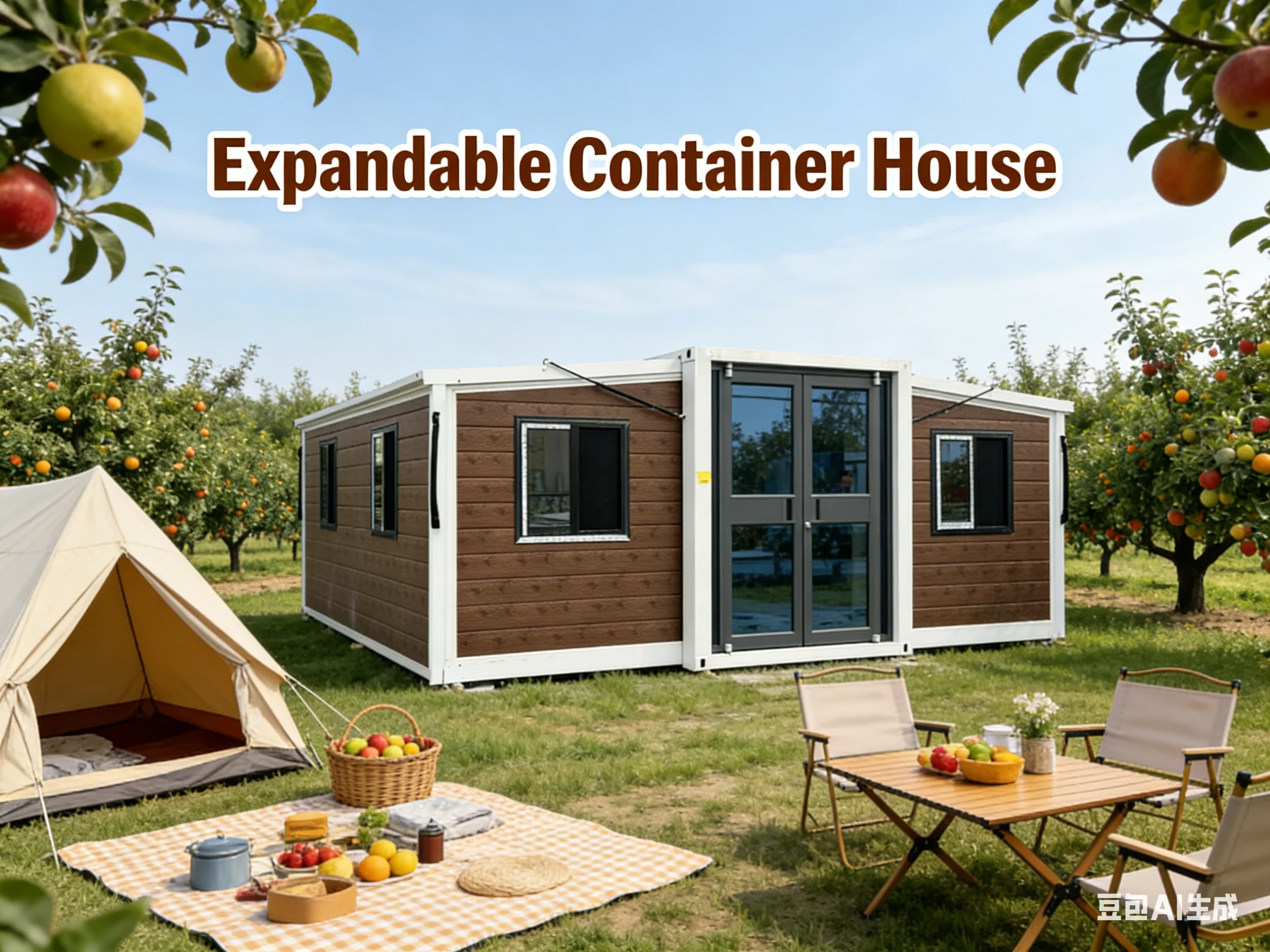 Customized High Cube Container Home 40ft Prefab Insulated Design Double-Layer Glass Panoramic Views Tiny House Hot Sale