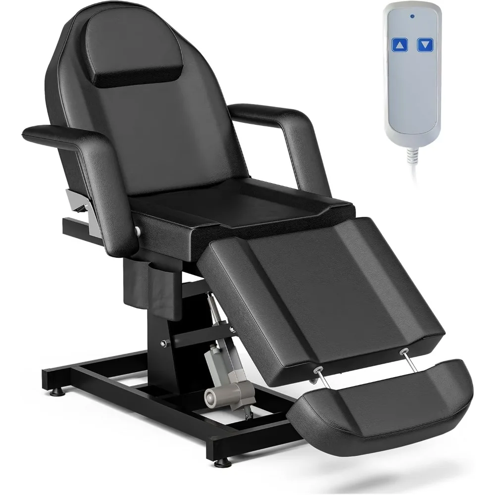 Electric Height Adjustable 21'' - 33'' Massage Table, 73'' - 79'' Length Adjustable Tattoo Chair for Tall Clients