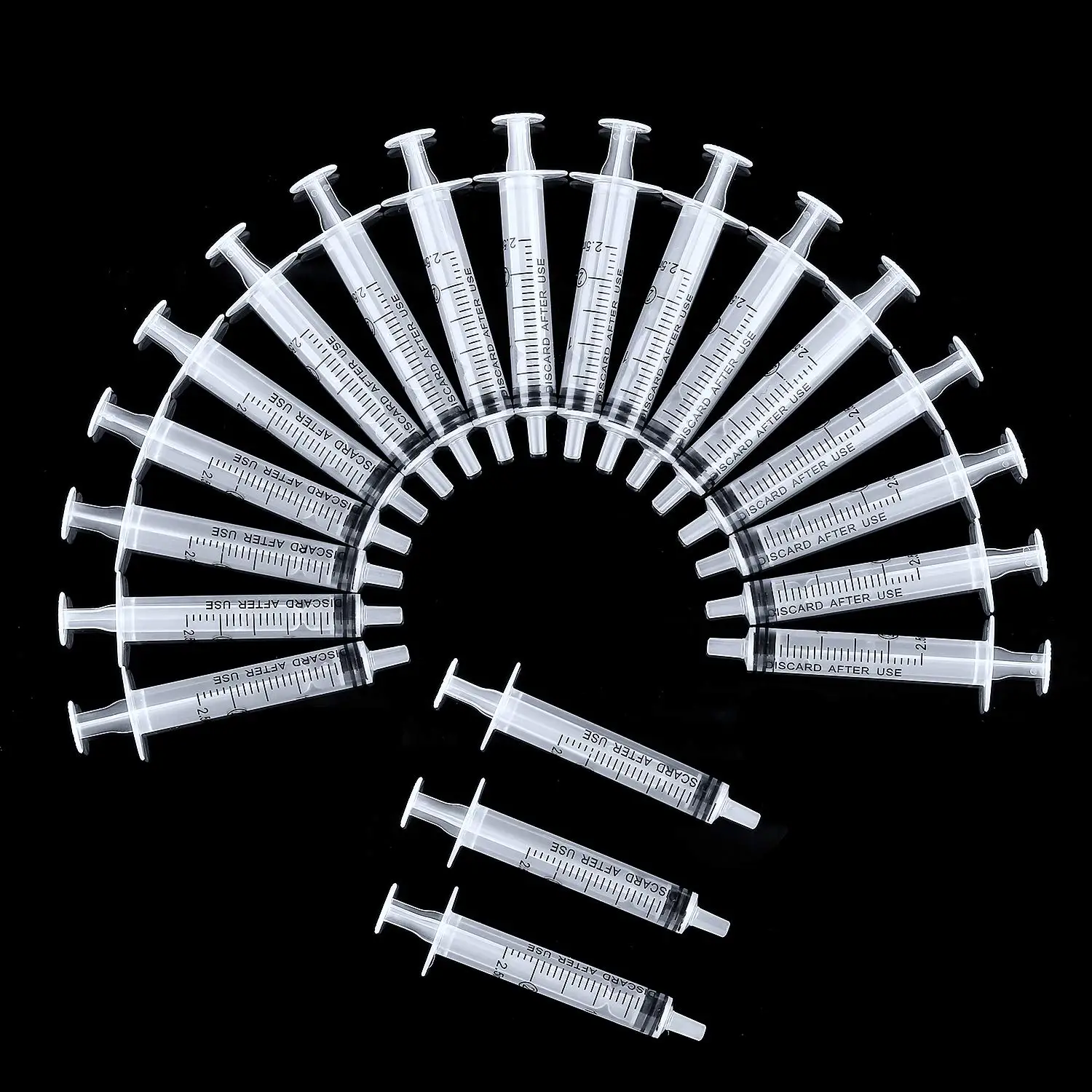 

2.5ml 100 Packs Plastic Syringe with Measurement, Suitable for Measuring, Watering, Refilling