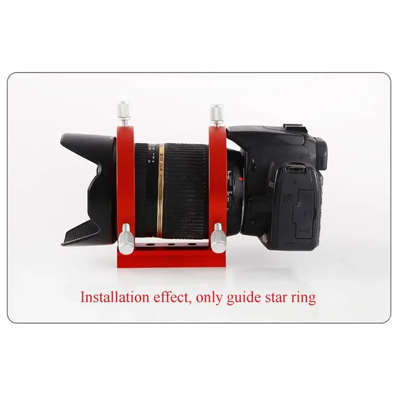 WORTHOWN-Mounting Plate 1PC 42/50/60/68/80/90/102Mm Astrophotography Guide Ring 3-Point 2 Rings 1 Plate 8 Screws