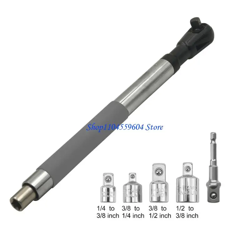 

Профессиональный удлинитель смещенного гаечного ключа 12QM для электрических дрелей включает в себя возможность плавного к