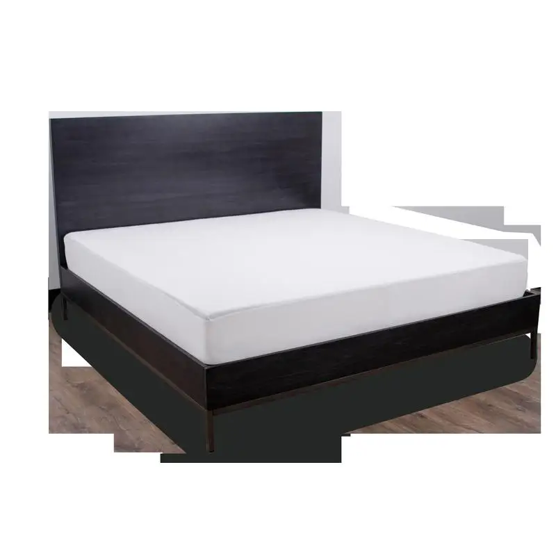 Protector de colchón completo hipoalergénico de polietileno con parte superior lisa: funda de colchón transpirable, impermeable y suave para aliviar alergias y