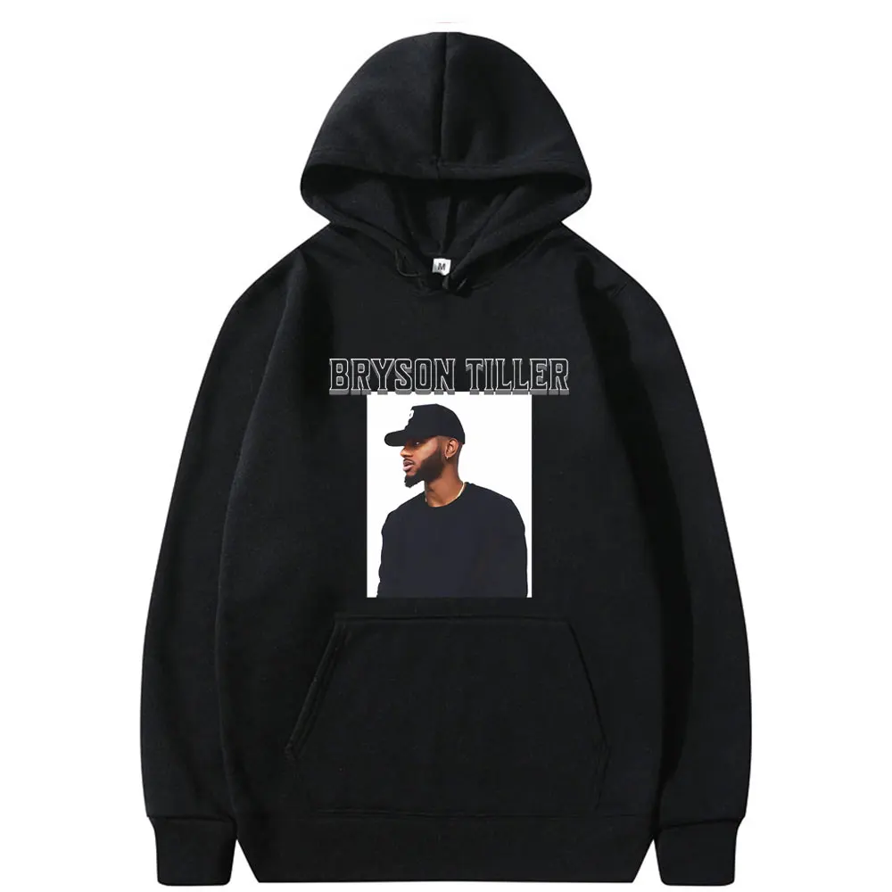 Rapper Bryson Tiller Hip Hop Oversized Hoodie Male Vintage Hooded Sweatshirt Men Women Casual Loose Hoodies Male Fleece Pullover