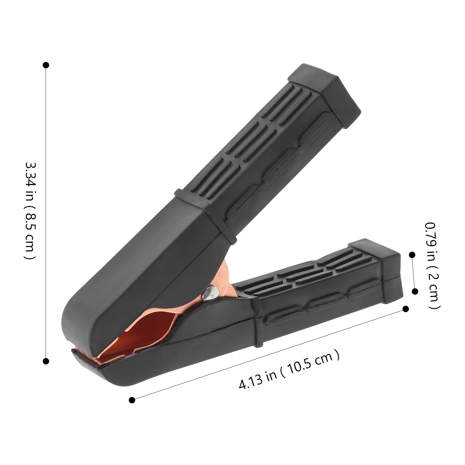 

2pcs Charging Clamps 200A Red Black Copper Plated Car Alligator Clips Electrical Test Wiring Crocodile Truck