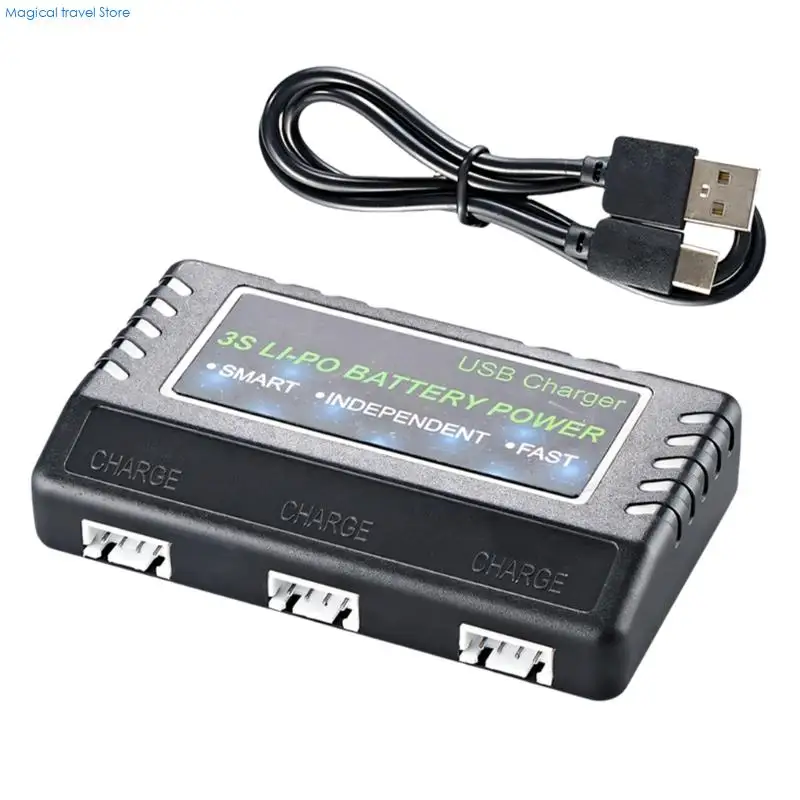 N2UB 3-Slot For V950 Xk450 And Other Models 11.1V Battery Charging with 3 Independent Charging Slots