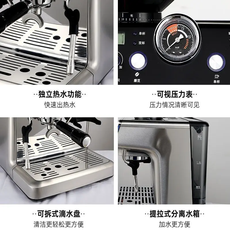 Italian grinding integrated coffee machine single and double pump type home commercial office