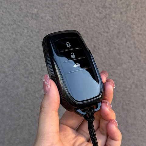 Чехол для автомобильного ключа из ТПУ с 2/3 кнопками для Toyota Chr Rav4 Auris Avensis Prius Aygo Camry Corolla Land Cruiser 200 Prado Crown Shell