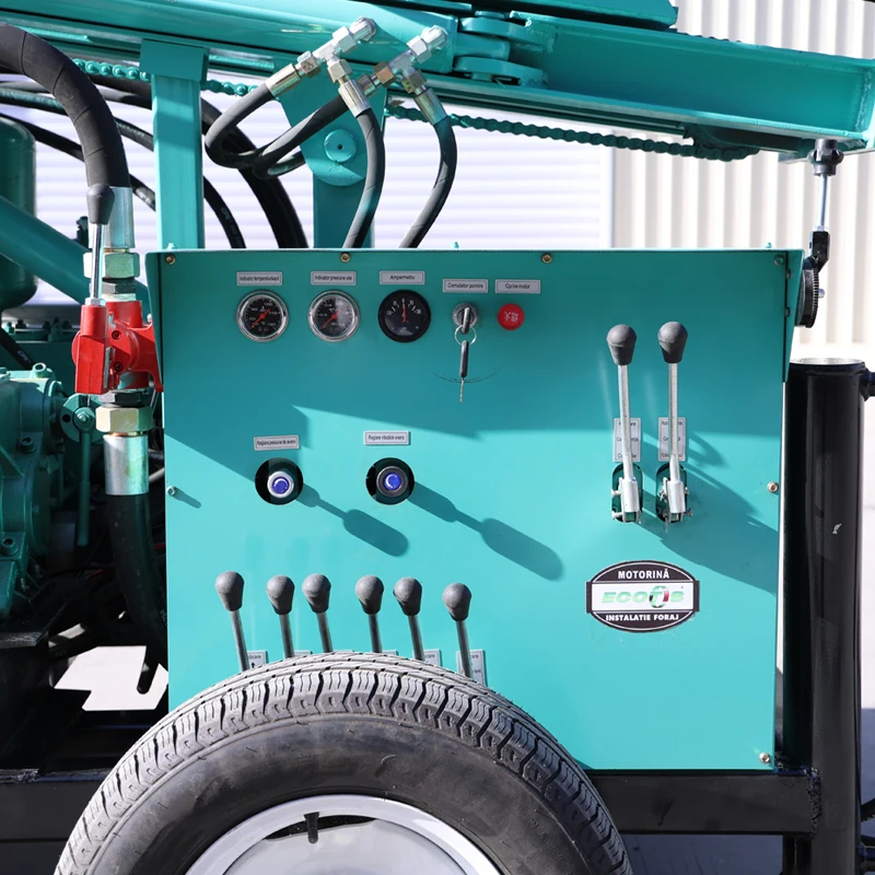 

Customized Rural Household Well Drilling Machine SM200 Wheeled Mobile Hydraulic Drilling Rig Diesel Engine 200m Drilling Depth