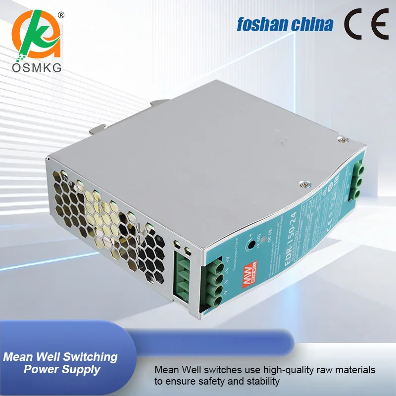 EDR Series 150W 24V Din Rail Switching Power Supply for Industry Use