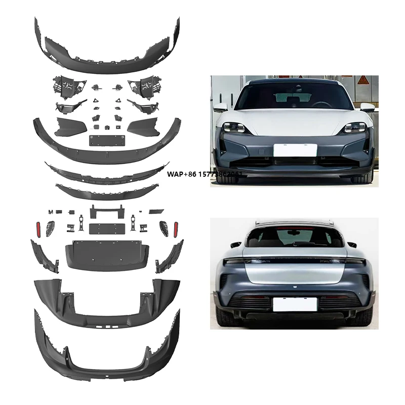 2019-2025 Car Modification Turbo GT Front Bumper Rear Bumper Body Kit Original Appearance Upgrade Kit for Taycan