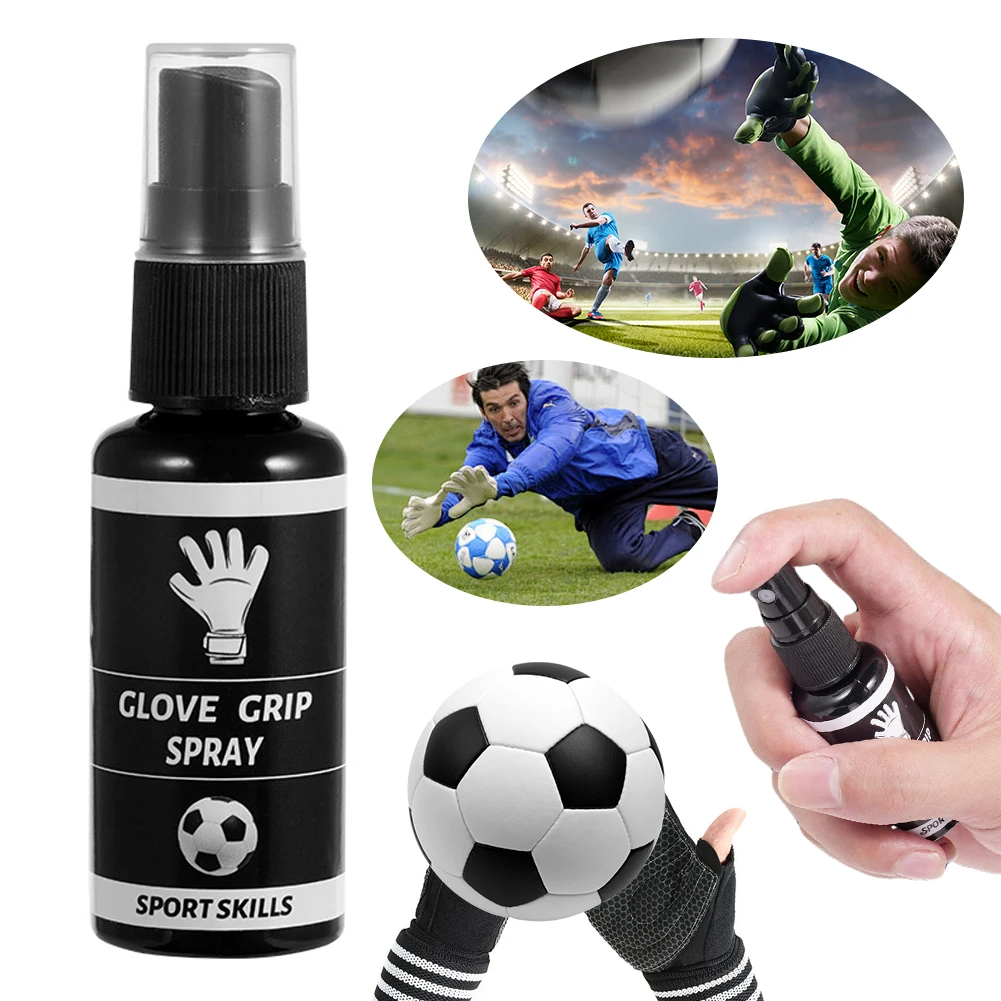 

Goalkeeper Glove Grip Spray Goalkeeper Gloves Glue Anti Slip Latex Gloves Spray Enhance Sticky for Wet Conditions