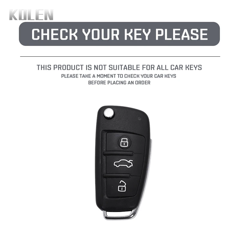 TPU Car Flip Key Case Cover Shell Fob For Audi A3 8L 8P A4 B6 B7 B8 A6 C5 C6 4F RS3 Q3 Q7 TT 8L 8V S3 Protector Holder Keyless