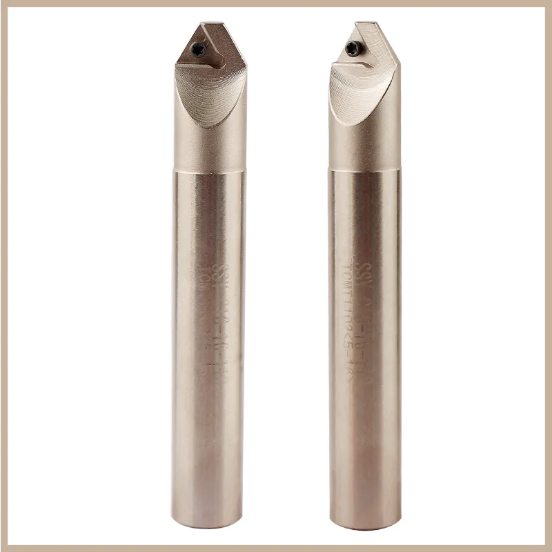 

1pcs 30 degree SSY-C12-12-110 C16-16-110 chamfering cutter TCMT0902 110204 inserts chamfer End mill holder