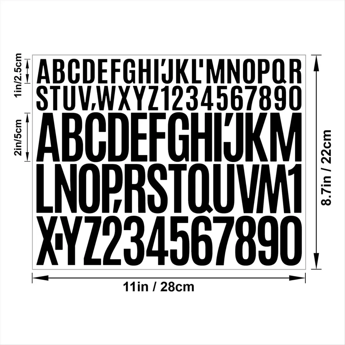 AA83 9 Sheets Letters Stickers,Self Adhesive Vinyl Letter Stickers Aesthetic, Waterproof Letter Sticker for Water Bottles,C
