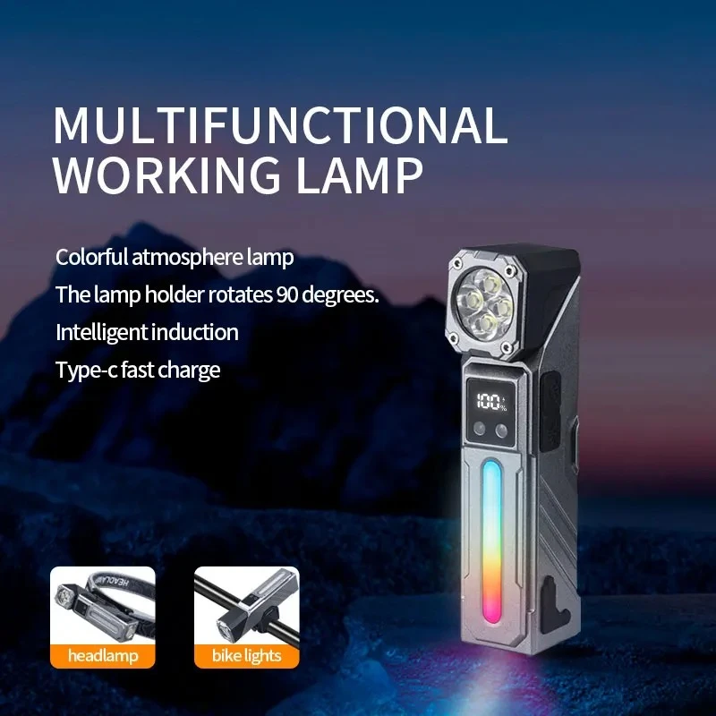 multifunctional-flashlight-motion-sensor-portable-headlamp-type-c-rechargeable-emergency-work-light-for-camping-cycling-running