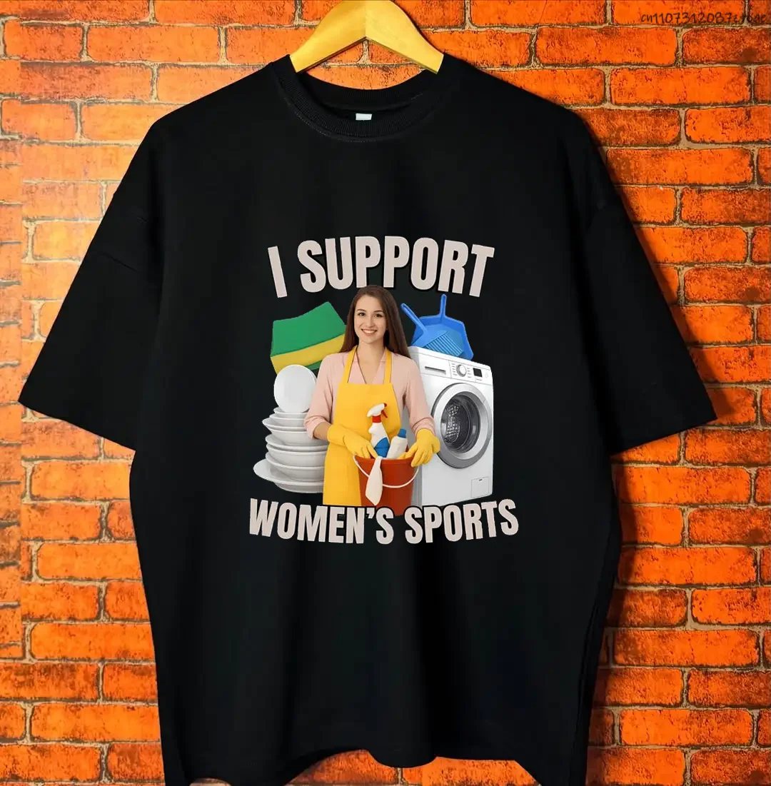 

Men I Support Women's Sports T Shirt Unisex Women Oversize Tee Streetwear Casual Short Sleeve Funny Sarcastic Humor Gen Z Humor