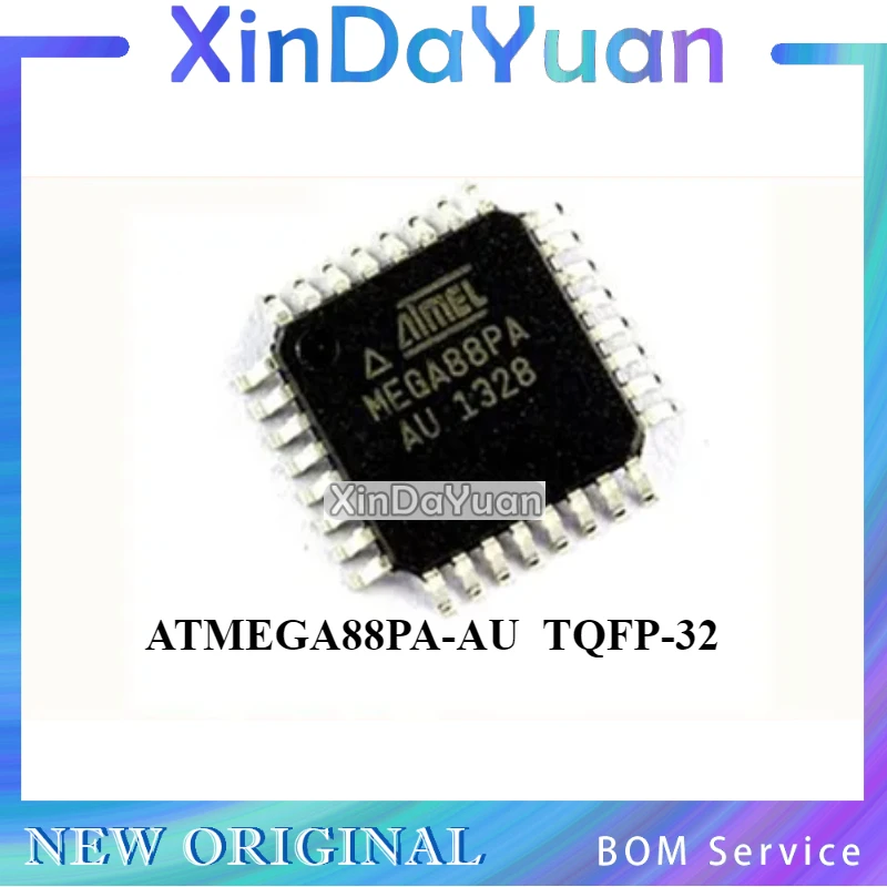 5 pcs  ATMEGA88PA-AU MEGA88PA  TQFP-32  Embedded Microcontrollers