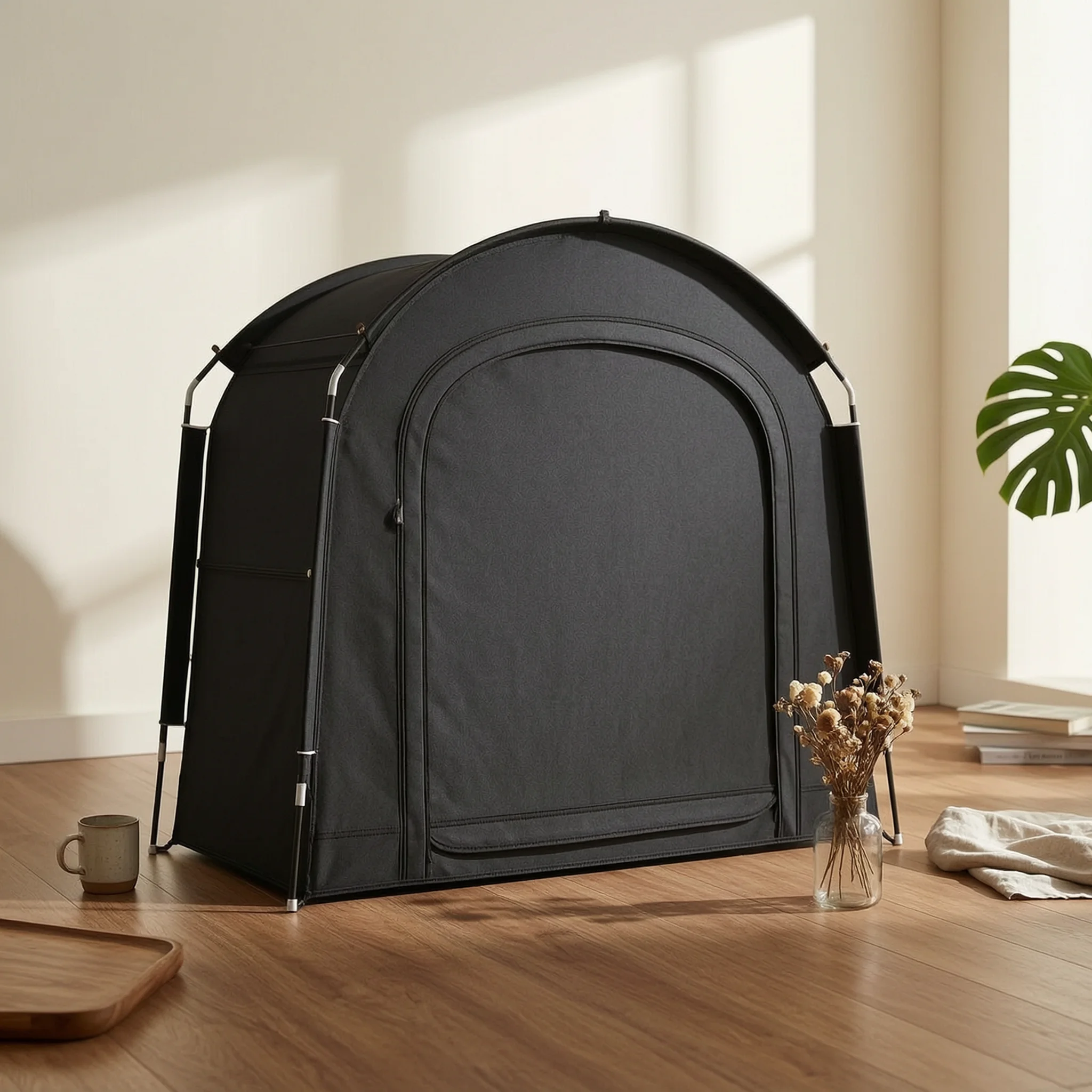 tente-de-rangement-pour-deux-roues-avec-porte-zippee-pliable-abri-portable-pour-velo-toit-arque-structure-soutenue-par-des-poutres