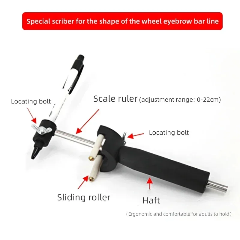 

Wheel Eyebrow Scriber Car Sheet Metal Dent Repair Tool Data Recovery Wheel Eyebrow To Do Wire Parallel Drawing Line Artifact
