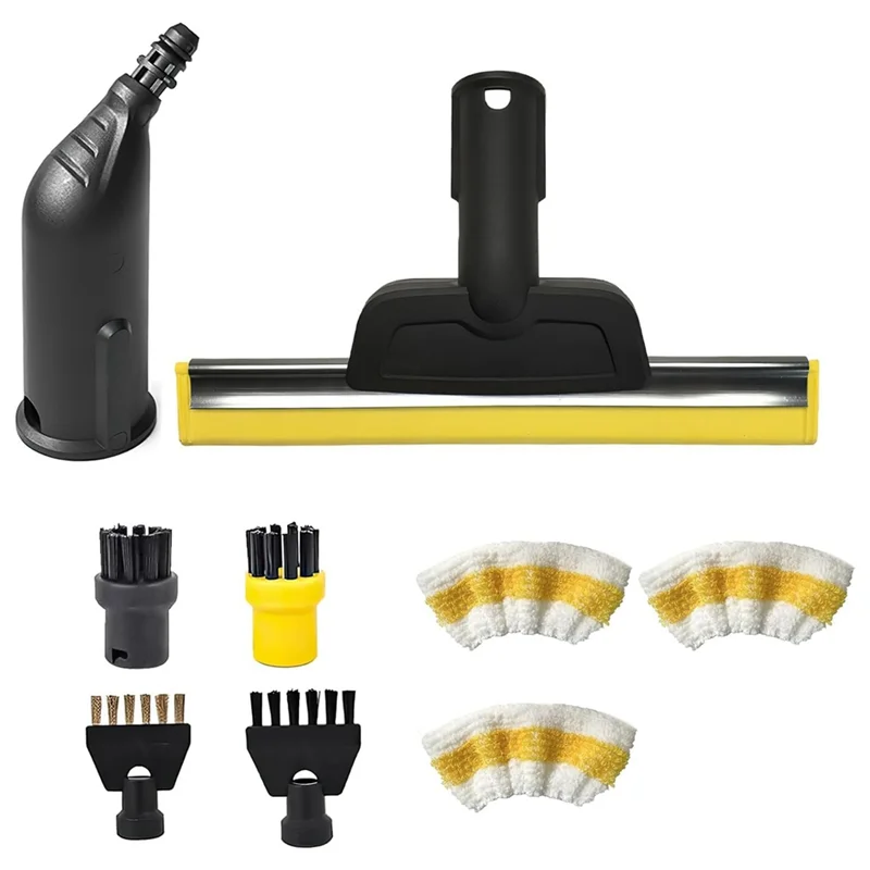 ABWM-For Karcher SC1 SC2 SC3 SC4 SC5 أدوات تنظيف البخار فرشاة مستديرة فرش مشتركة نافذة ممسحة قماش من الألياف الدقيقة #5