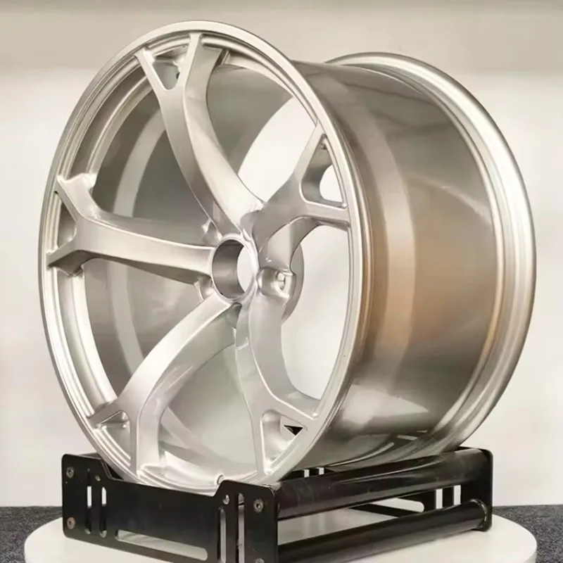 

Hot Sales1-Piece Monoblock Brushed Silver 5 Spoke Deep Concave Car Forged Rims Wheels for / 300z 350z 370z Infiniti Q50 Q60