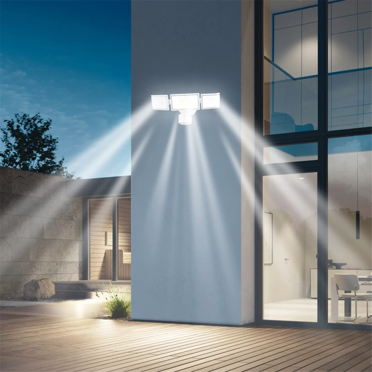 AB51 70W 7000LM LED 모션 센서 실외 조명, 투광 조명 실외, 외부 조명, 집, 차고, 마당